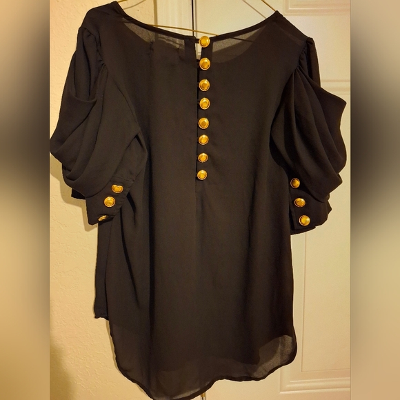 Chiffon puff sleeve blouse - Picture 2 of 8